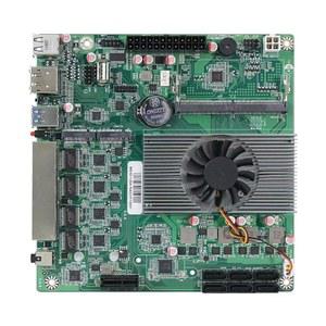 6-Bay NAS 마더보드 ITX, N150, 6X SATA3.0, 듀얼 M.2 NVMe, 4X 2.5G 이더넷, PCIe x1 슬롯, DDR5, 저전력 방화벽/서버 보드, 8GB DDR5 RAM 256GB SSD