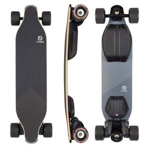 타이니 울트라 벨트 모터 전동 스케이트보드 및 롱보드(리모트 포함). 12S2P 345.6Wh 배터리. 12S 취미 윙 ESC. 지원 앱. 시속 28마일 / 최고 속도 45km. 최대 23마일 주행 거리 37km. 6개월 보증.