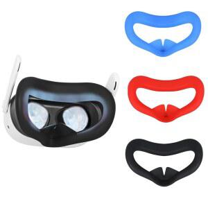 메타 퀘스트 3s 오리지널 헤드셋용 VR 실리콘 페이스 패드 커버, 오큘러스 헤드셋 액세서리용 쿠션 마스크(Q3S-3PCS)