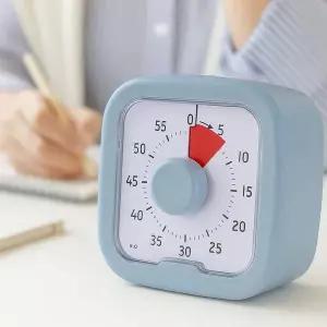 탁상 MYF965Z2 스톱워치 수능생 공부 무소음 건전지 알람 시계 2컬러