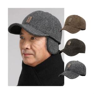 굿프랩 겨울 어르신 할아버지 중년 남성 방한 귀달이 모자