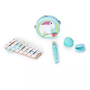 유아 원목 실로폰 리코더 악기세트 장난감 여아 음악교구 유치원 4세 3살