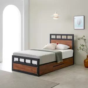 가구페스타 인텐스 철제 수납침대 침대프레임 SS(슈퍼싱글) 멀바우