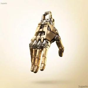 메카닉 핸드 목걸이 기계손 펜던트 사이버펑크 레트로 관절