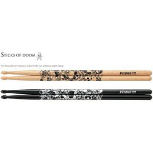 드럼 스틱 연습용 난타 채 공연용 TAMA 천연 검은색 참나무 일본산 멸망 해골 5A 7A 5B