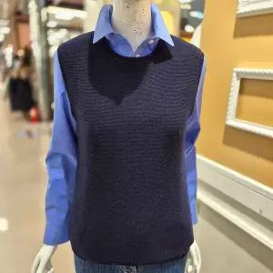 [하프클럽/BCBG]BCBG 비씨비지 봄25 라운드넥 양두 베스트 B5A2K517