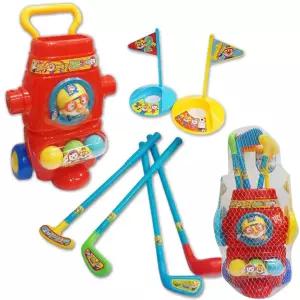 유아 뽀로로 골프채 가방 깃발 골프 세트 체육 장난감 어린이완구 스포츠놀이