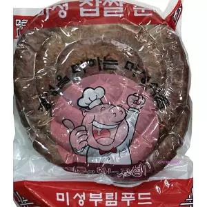 순대 식자재 식당 업소용 2Kg 찰순대 찹쌀 분식집 안주 대용량 간편 학생 간식klm609