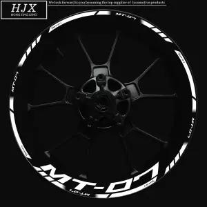 호환  야마하 Mt-07 휠 허브 스티커 로고 장식 개조 휠 림 17 인치 반사 스티커 Mt07 에 적용 가능