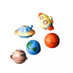 태양계 모형 행성 자석 놀이 우주인 우주선 장난감 냉장고 입체 인테리어 소품