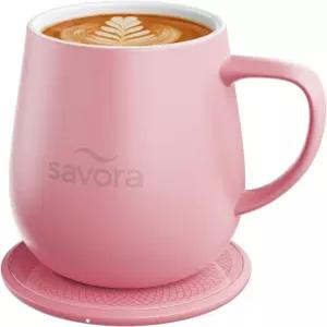 12온스 가열 커피 머그잔 바리스타 선택 전용 무선 인텔리 히트 패드 온도 조절 기능으로 135°F 유지 수제