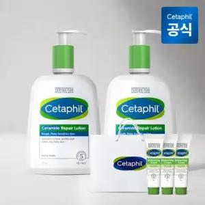 [쇼핑백 증정] 세타필 세라마이드 리페어 로션 473ml 2개+크림 14g 3개