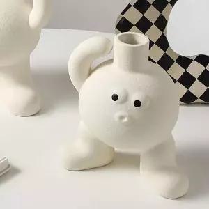 [콩심팥심]도자기 화병 세라믹 인테리어 꽃병 도자기꽃병 세라믹화병