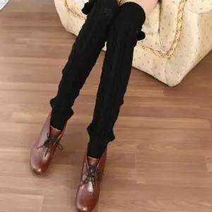 겨울골프양말 오버 니삭스 겨울 레그 워머 니트 꽈배기 여성 토시