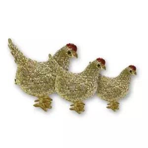 칠보 LDF141X3 닭 3P 장식품 인테리어장식품 미니어처 집꾸미기