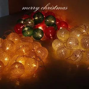 골드 BPX541H6 실버 그린레드 코튼볼조명 20p 장식용 볼전구