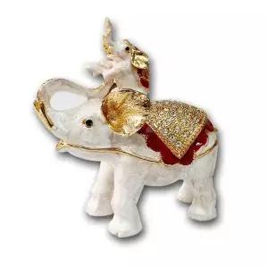 고급 PUR920P6 칠보 코끼리 가족 2P 장식품 미니어쳐 인테리어