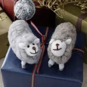 양인형 SDL228U3 2p 동물 인형 장식 거실 탁자 책상 꾸미기