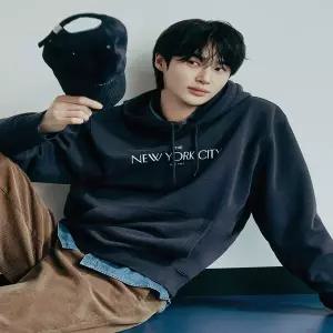 지오다노 후드티 기모 무지겨울긴팔 프린트 티셔츠 025923