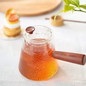 다기 손잡이 700ml 찻잔 다관 나무 긴유리 물병 다기잔 다기주기