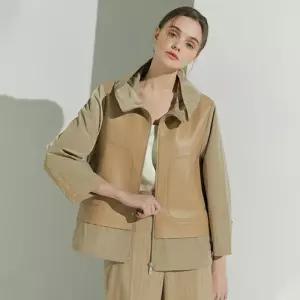 루시앙 여성 램스킨 레더 블록 재킷 5종 택1