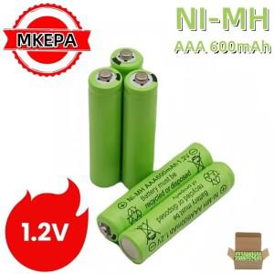 AAA 1.2V 600mAh 배터리 장난감 원격 제어 충전식 대 한 Ni-MH lpega