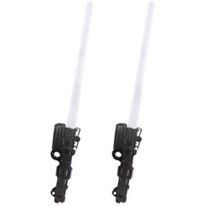 2개 세트 LED 스페이스 광선검 소리나는 무지개 라이트 불빛 장난감 칼 길이 조절 합체 변신 레이저