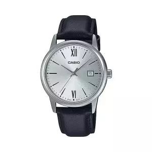 [신세계라이브쇼핑]카시오 MTP-V002L-7B3 클래식 라운드 남성 가죽 아날로그 시계
