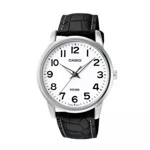 [신세계라이브쇼핑]카시오 MTP-1303L-7B 남성 클래식 라운드 아날로그 가죽 손목 시계