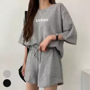 여성반팔티 여자반바지세트 트레이닝복 여성 여자