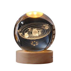 수정구슬 크리스탈 구슬 무드등 데스크탑 선물 크리스마스 유리구슬 6CM