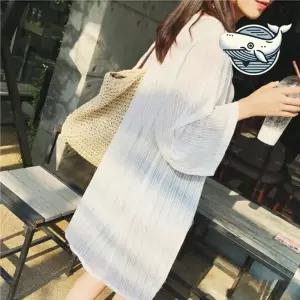 여름 해변용 쉬폰 커버업 시원한 비치가디건 자켓 수영