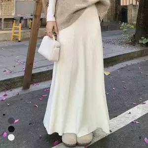 KARRA 롱플레어올밴딩니트스커트_A5W0870