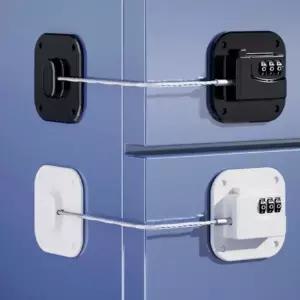 락 무타공 잠금 냉장고 비밀번호 자물쇠 장치 (WFK687U)