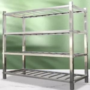 냉동 창고 선반 업소용 다단식 스텐 정리대 랙 보관 앵글 식자재 냉동고 수납 저온저장고