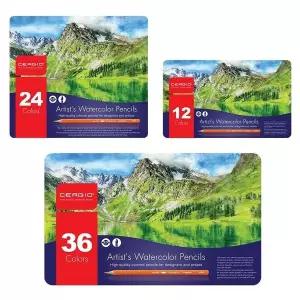 세르지오 36색 디자인색연필 수성색연필 수채색연필