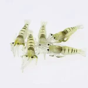 인공미끼 5PCS 루어미끼 새우미끼 실리콘