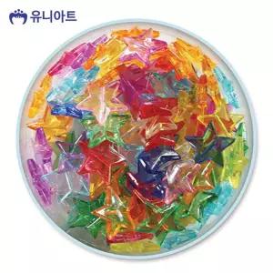 유니아트 5000통 (모양비즈 26번) 크리스탈비즈 (별2.3cm) (P0000BFH)