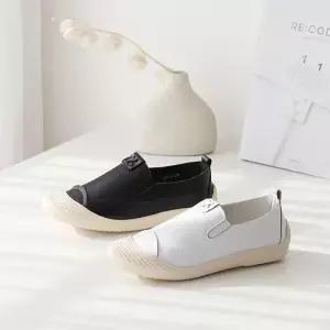 여성 스니커즈 운동화 가죽 발편한 발볼넓은 화이트ad WBBF9B7