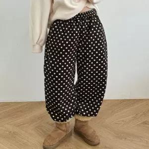 [하프클럽/아이우먼]아이우먼 땡땡조거후리스팬츠 GBX012M601 빅사이즈