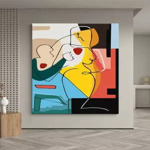 대형 아크릴화 그리기 유화 풍경화 유화세트 밀밭 엘와이블루 캔버스 피카소 추상화 색칠 고흐