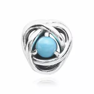 [신세계라이브쇼핑]판도라 790064C02 터쿼이즈 블루 이터니티 서클 참(12월탄생석)