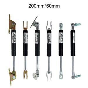 18x8 로드 스트로크 가스 스프링 접이식 경첩 50N-500N 5kg-50kg 포스 리프트 지원 거리 60mm 구멍 중심 20