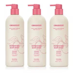 (.약산성) 오가니스트 애플사이다 비니거 리프레싱 바디워시 680ml x 3개