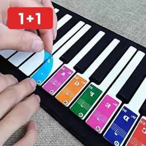 피아노 건반 스티커 음계 표시 초보 연습 학습 악보 음표