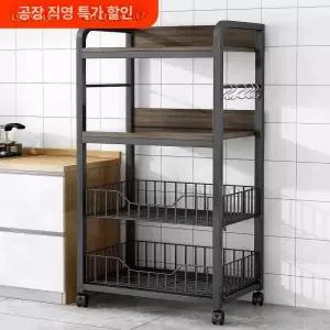 선반 전자렌지수납장 이동식 전자렌지 트롤리