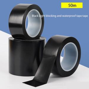 1롤 50M 검정색 필름 고온 방지 음영 방수 테이프