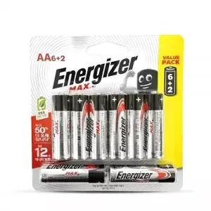 에너자이저 맥스 알카라인 건전지 AA 6+2개입
