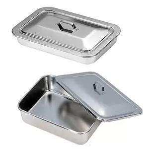 홍재메디칼 개부밧드 4절 370 x 270 x 75mm / 뚜껑밧드 / 거즈캔 / 트레이