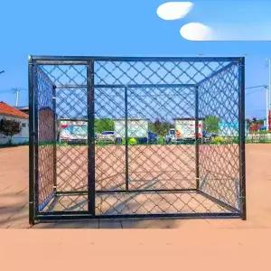 대형 울타리 강아지 펜스 견 야외 케이지 철제 안전문 견사 육각 가림막